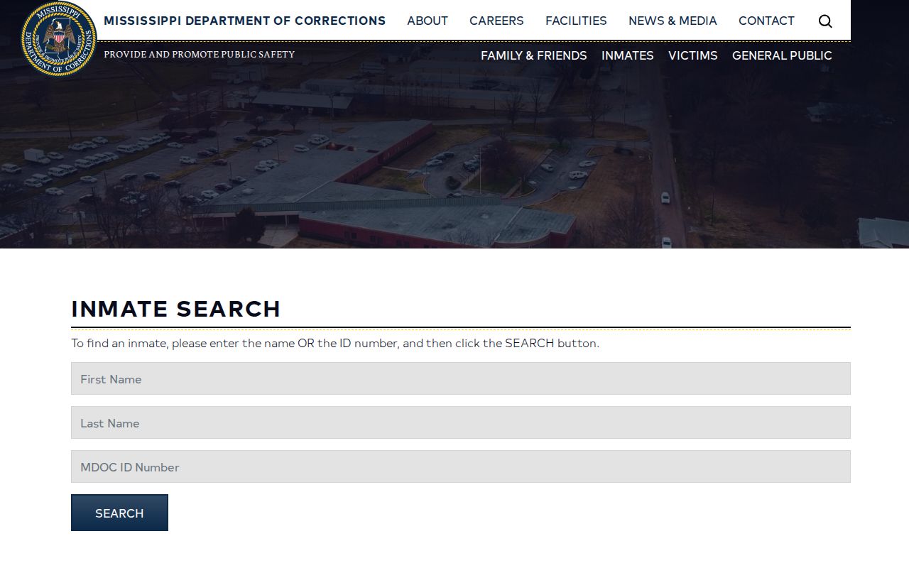Humphreys County released inmate MDOC search fields